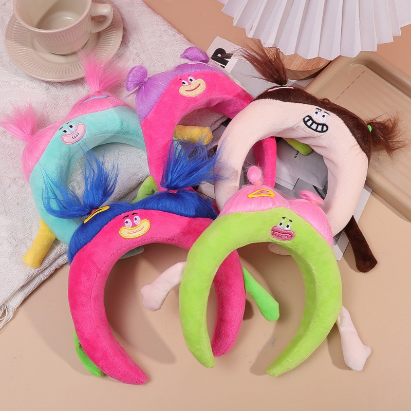 ที่คาดผม ตุ๊กตาการ์ตูนตลกน่ารัก สามมิติ สีสันสดใส เครื่องประดับผม สําหรับผู้หญิง