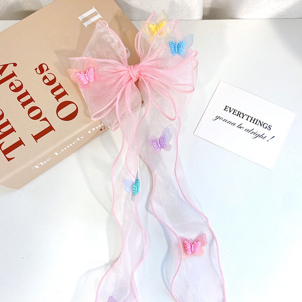 บ้านพลู   โบว์ติดผม สีหวาน โบว์ถักผม แฟชั่น ผมสวย โบว์ใหญ่