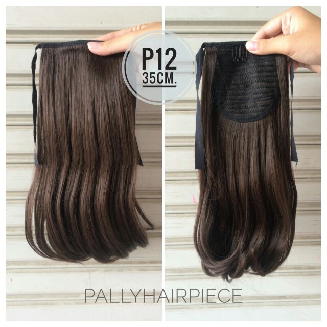 ผมผูก hairpiece งุ้มสั้น รุ่น P12