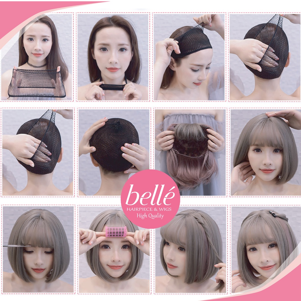 พร้อมส่ง   BELLE วิกผม พรีเมี่ยม ผมยาวสไลด์ปลายผม สวย สไตล์ ยูนาบี 55cm แถมเน็ตฟรี วิกผมคอสเพล M329
