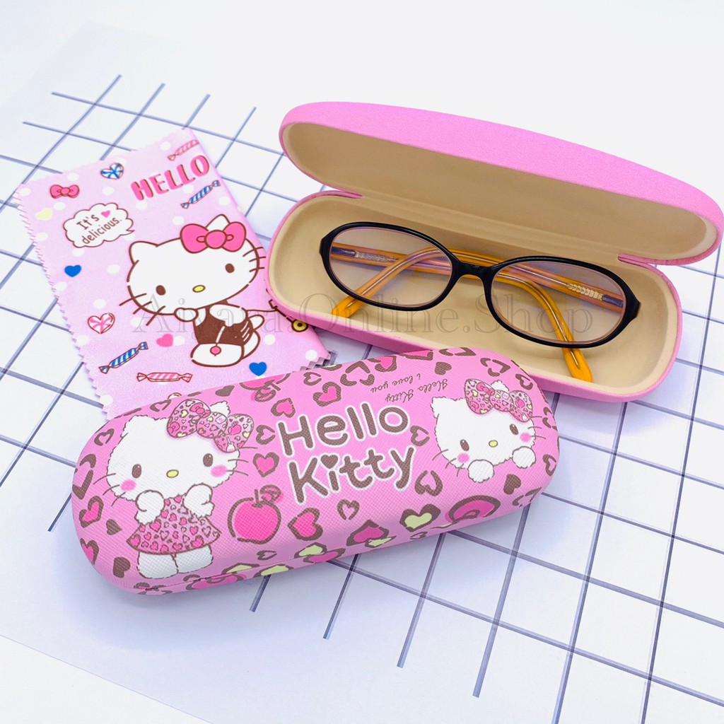 พร้อมส่ง กล่องแว่น กล่องแว่นตาลายการ์ตูน น่ารัก sanrio Glasses Box กล่องเก็บแว่น
