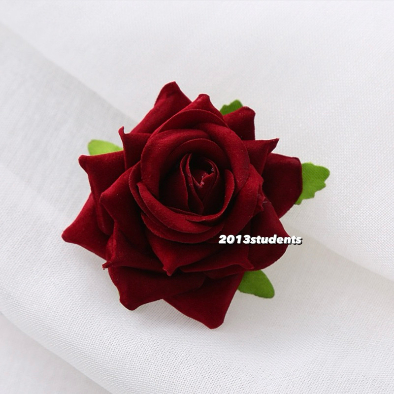 [พร้อมส่ง] กิ๊บดอกไม้วาเลนไทน์ ที่คาดดอกกุหลาบวาเลนไทน์