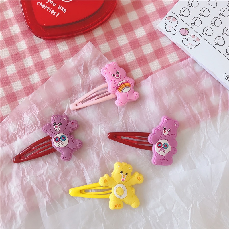 พร้อมส่ง  กิ๊บติดผมน้องหมีแคร์แบร์ (Care Bears) 7 ชิ้น 79 บาท❗️❗️ถูกมากกก
