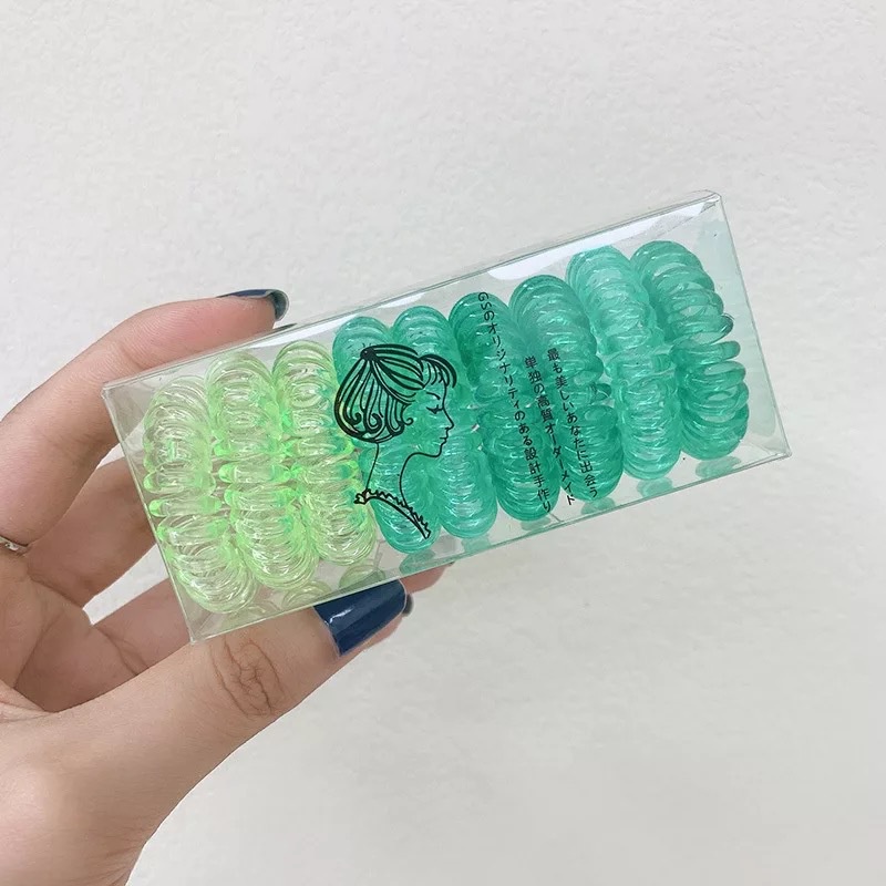 พร้อมส่ง  ยางมัดผม bobble (1กล่องมี9ชิ้น) ยางรัดผม ยางมัดผมไล่เฉด เซ็ตสุดคุ้ม