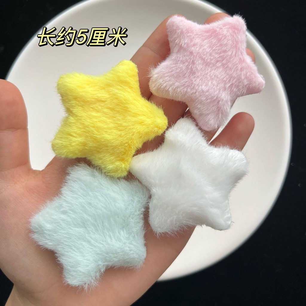 พร้อมส่ง!    ราคา/ชิ้น กิ๊บติดผม รูปตุ๊กตาดาว รูปดาว กิ๊บน่ารักขนปุย