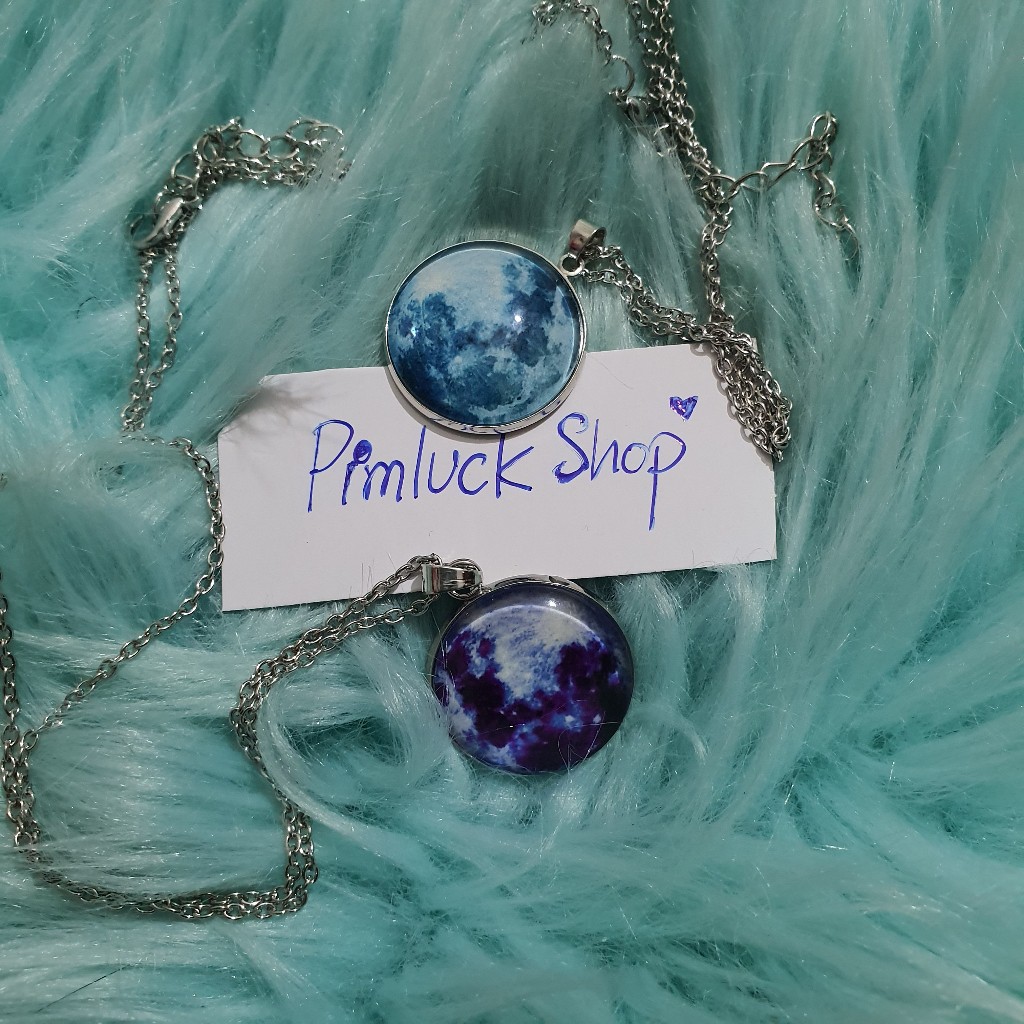 พร้อมส่ง สร้อยคอจี้เรืองแสงลายตามภาพ