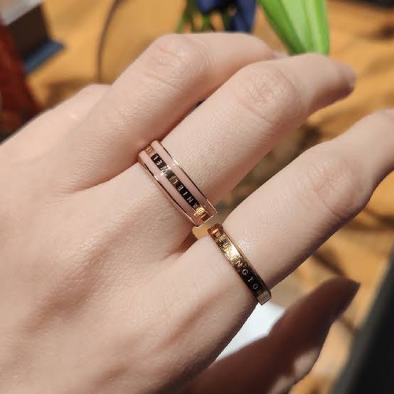 (พร้อมส่ง) แหวนคู่ ELAN RING ไม่ลอก ไม่ดำ สวยหรูหรา✨