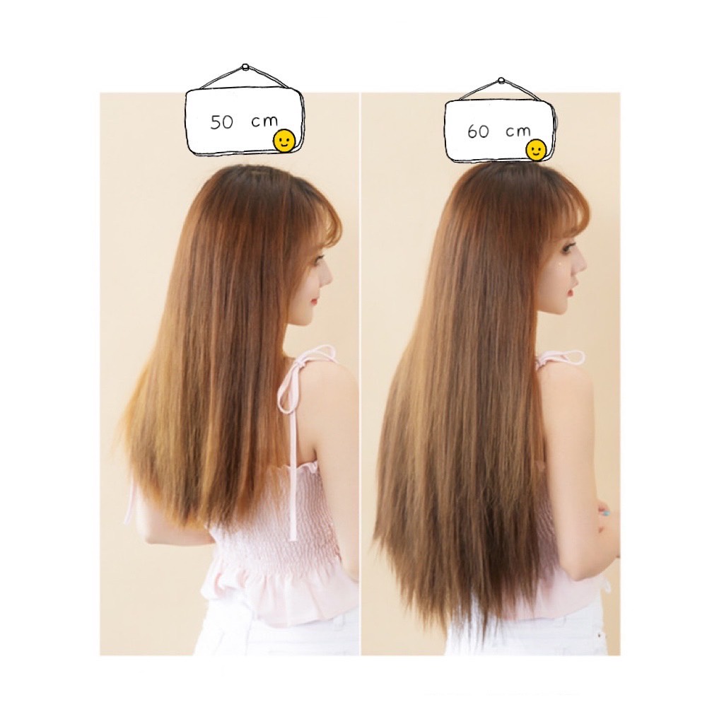 (พร้อมส่ง)  แฮร์พีชผมตรง แพผมตรง 50cm 60cm หนา 160กรัม สวยเป็นธรรมชาติ ไม่บาง