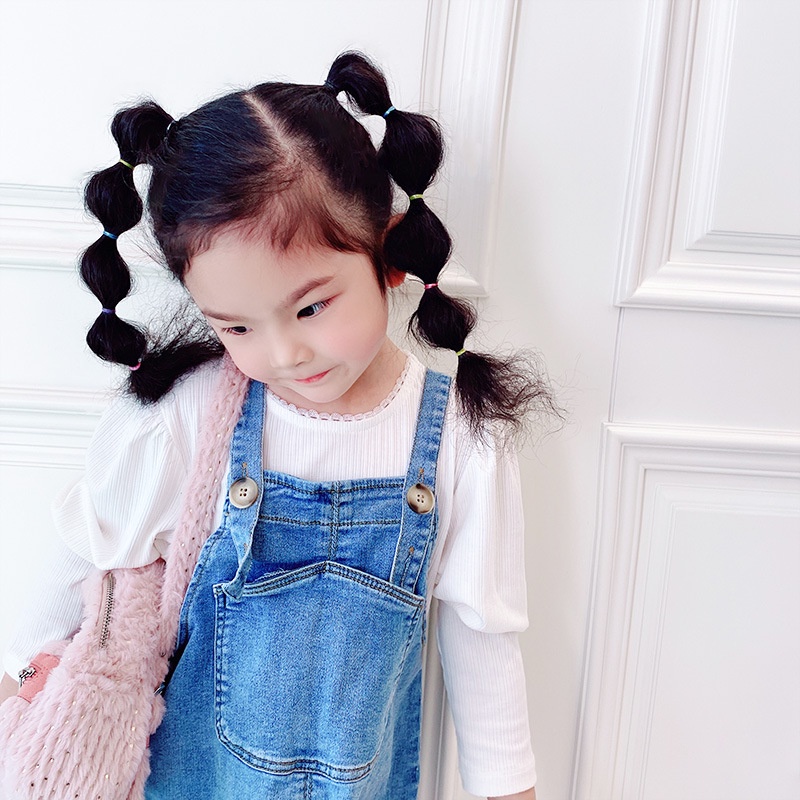 [พร้อมส่งจากไทย] ยางรัดผมสไตล์เกาหลีสำหรับผู้หญิง พร้อมซองใส่ แพ็ค 1000ชิ้น A036
