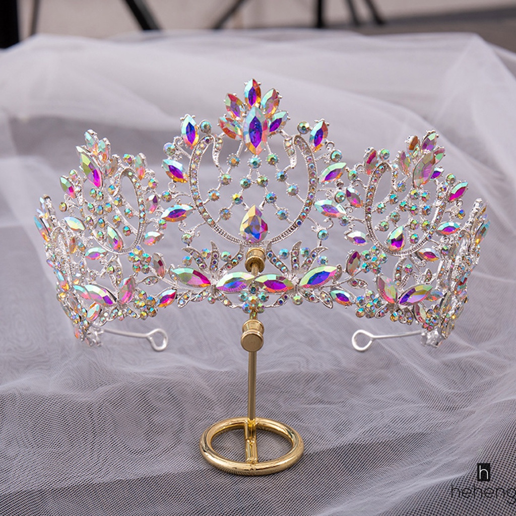 มงกุฎแต่งงาน Rhinestone และ Tiaras เครื่องแต่งกายอุปกรณ์ผมปาร์ตี้เจ้าหญิง Headbands สําหรับอุปกรณ์ผมสาว