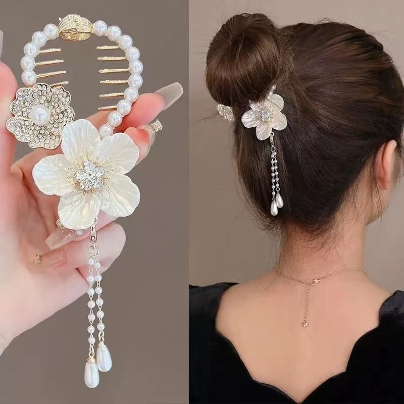 มาใหม่! กิ็ฟติดผม ประดับโบว์พลอยเทียม แวววาวสวยน่ารักๆพร้อมส่งในไทย