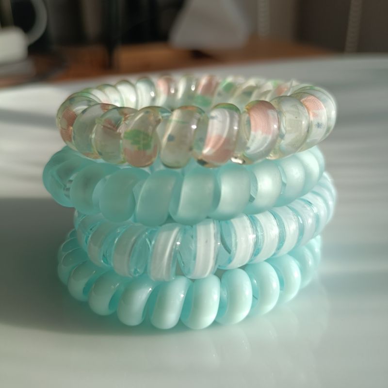 ยางมัดผม ชุดเซ็ต 4 เส้น สีสวยหวาน คลุมโทน