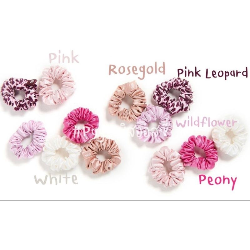 ยางมัดผมผ้าไหม mulberry silk 100%  SLIP CLASSIC MINNIE SCRUNCHIES ของแท้ นำเข้าจากออสเตรเลีย​