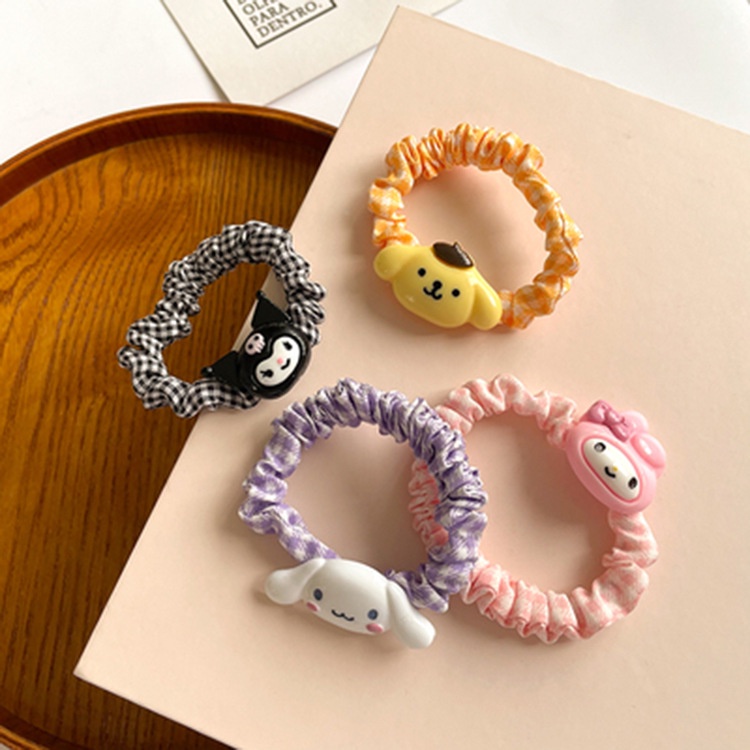 ยางรัดผมรูปทรง Hello Kitty น่ารักสไตล์เกาหลีสําหรับเด็กผู้หญิง