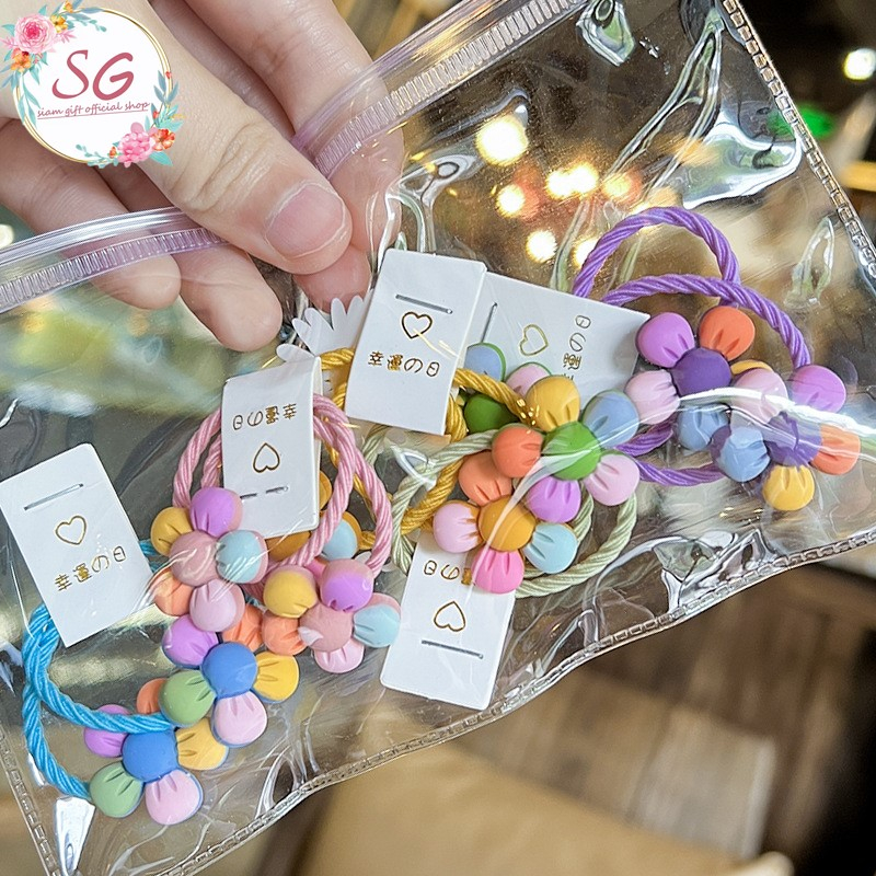ยางรัดผมเด็ก สุ่มสี ยางรัดผม ราคา/1 เส้น