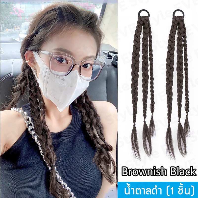 ยางรัดผมเปีย เปียถัก วิกเปียถัก ผมนิ่ม ใส่ง่าย ยางรัดเปียถัก สไตล์เกาหลี