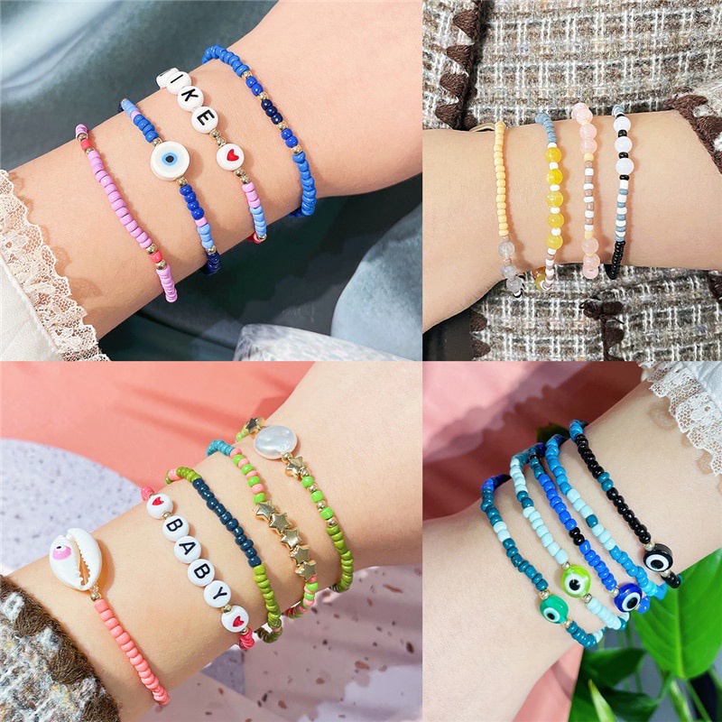 ลูกปัดลูกตาชั่วร้าย หลากสี 6 มม. / 8 มม. สําหรับทําเครื่องประดับ DIY