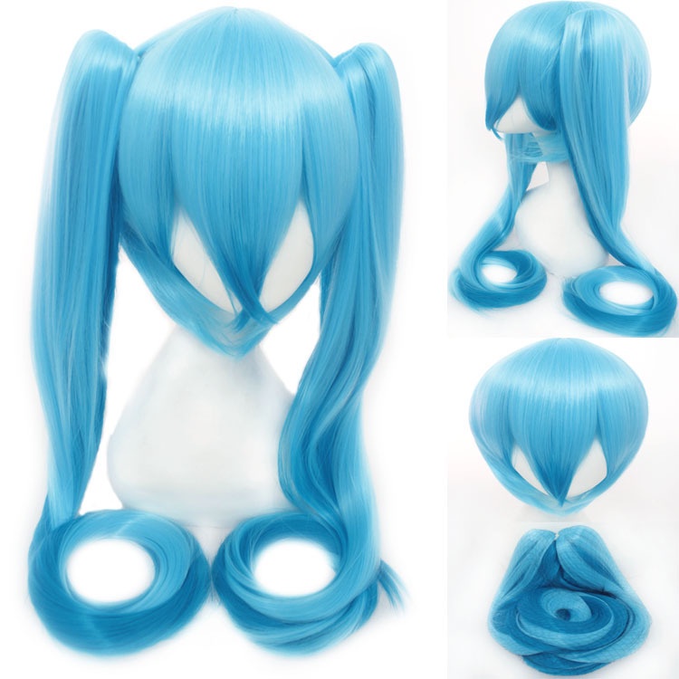 วิกผมยาว คอสเพลย์ Hatsune Miku ซากุระ สีสันสดใส สไตล์ญี่ปุ่น