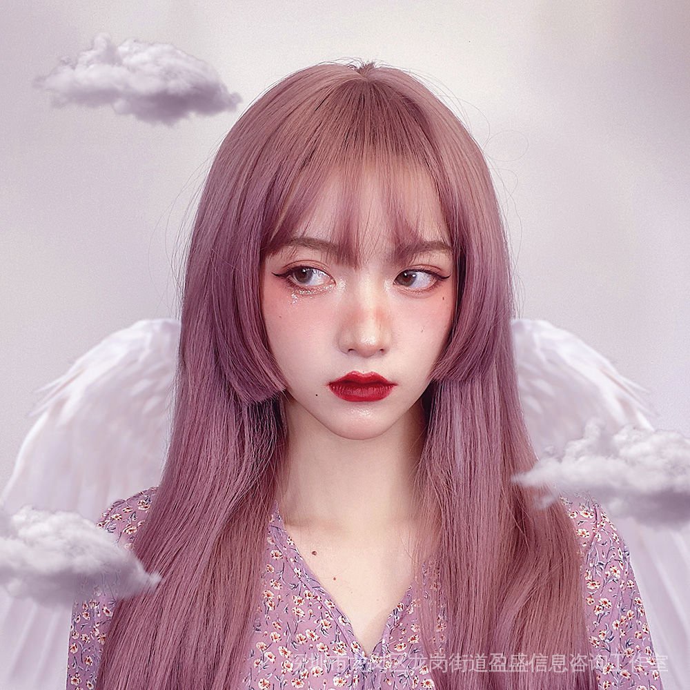 วิกผมยาวตรง สีเงิน สีขาว สไตล์โลลิต้า สําหรับผู้ชาย และผู้หญิง