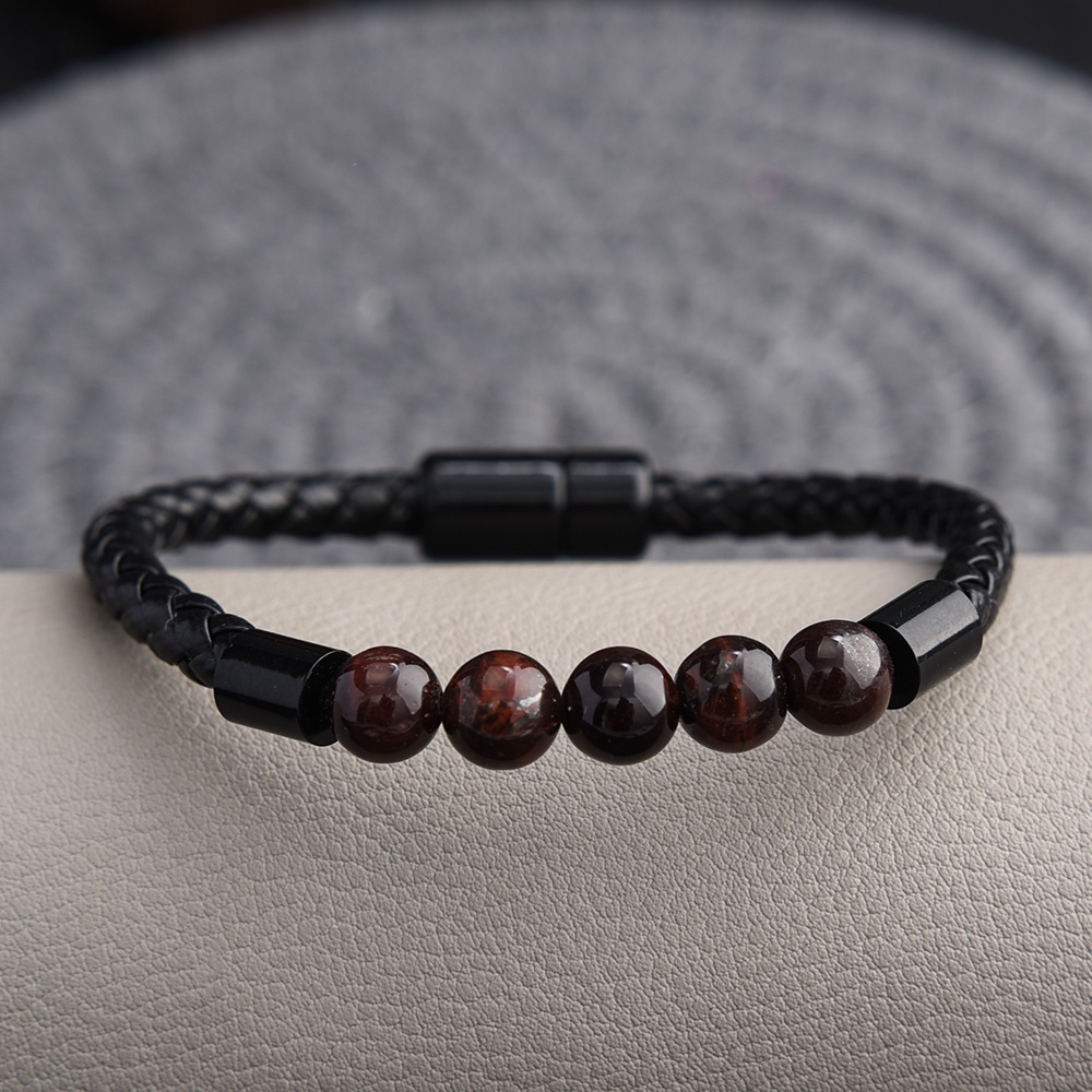 สร้อยข้อมือ ประดับลูกปัดหินภูเขาไฟ และนําโชค เครื่องประดับ สําหรับผู้หญิง และผู้ชาย