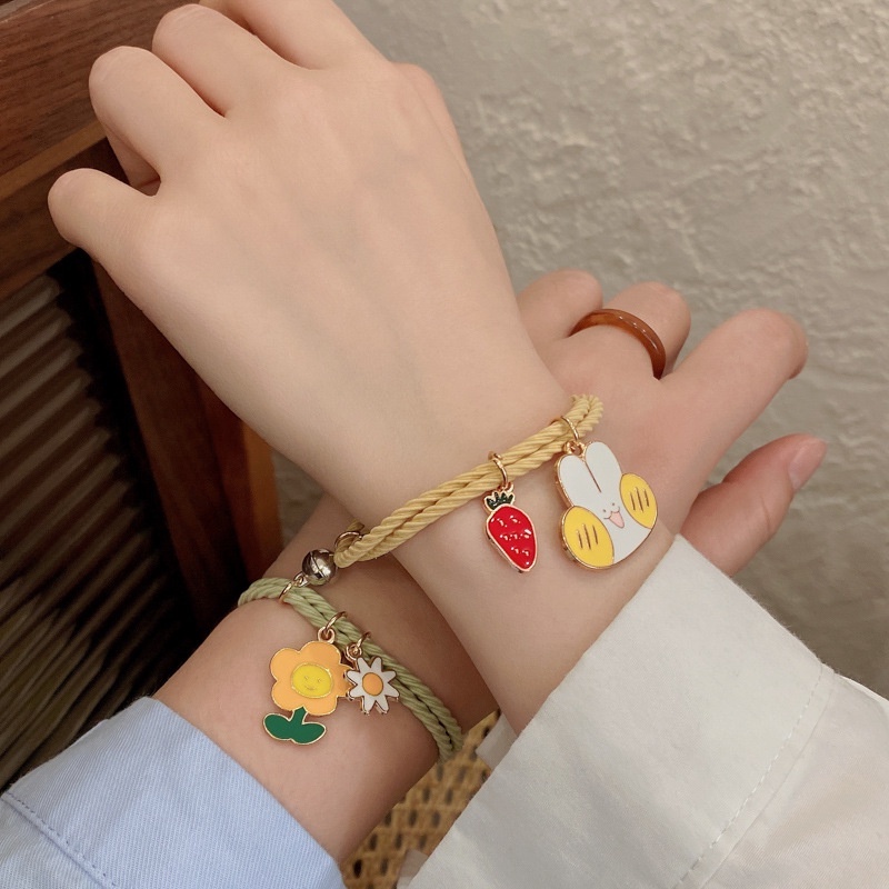 สร้อยข้อมือ โลหะผสมอลูมิเนียม ลายการ์ตูน Sanrio Kuromi My Melody StellaLou แฟชั่นคู่รัก สําหรับเด็กผู้หญิง