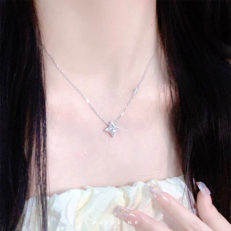 สร้อยคอ เงินแท้ 92.5% ส่งฟรี EMS ♡ รุ่น Sparkly ♡ - ( #I26 )
