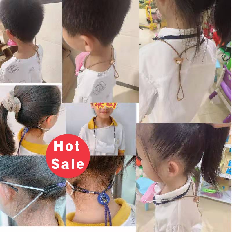สายโซ่คล้องคอ ปรับระดับได้ ใส่สบาย สําหรับแว่นตา และหน้ากากอนามัย