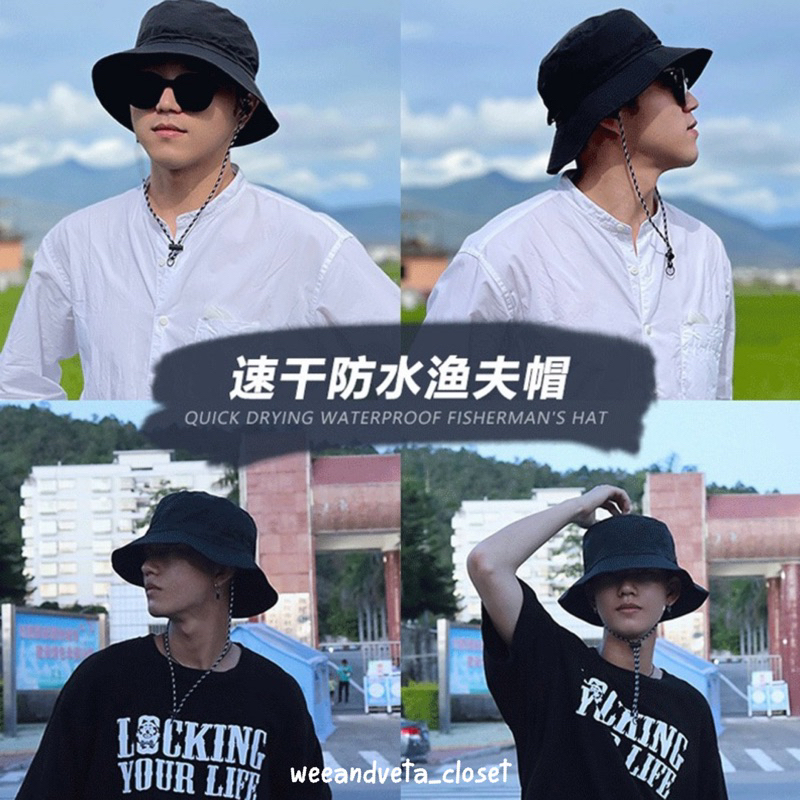 สินค้าแนะนำ! หมวกผ้ากันน้ำ กันฝน 100% พับเก็บได้ ผู้ใหญ่/เด็ก (Water Proof Hat)