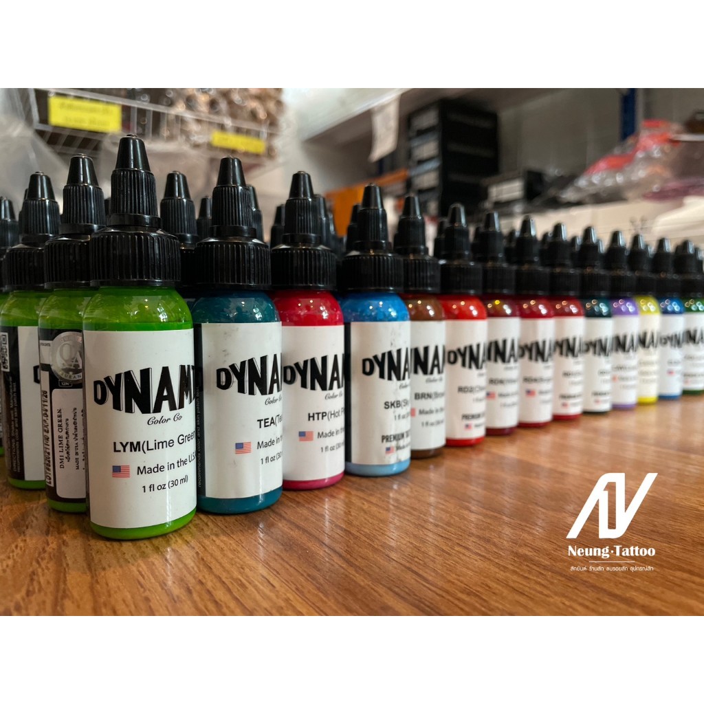 สีสักร่างกาย หมึกสัก Dynamic Tattoo Ink 1oz มีให้เลือกหลายสี