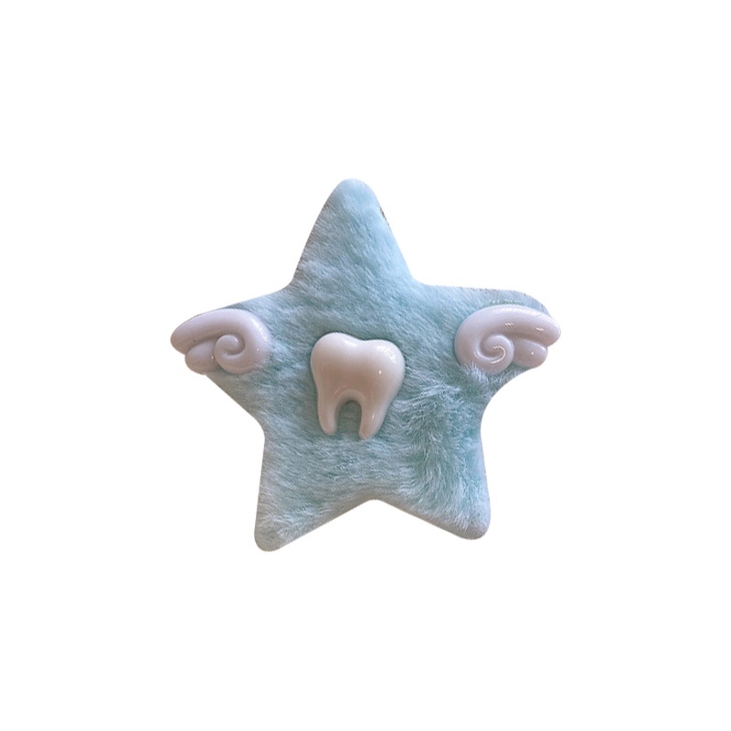 สไตล์ฮาราจูกุ Angel Wings Hair Clip Plush 5 ดาว Headwear น่ารักฟันกิ๊บ-Krismile.th
