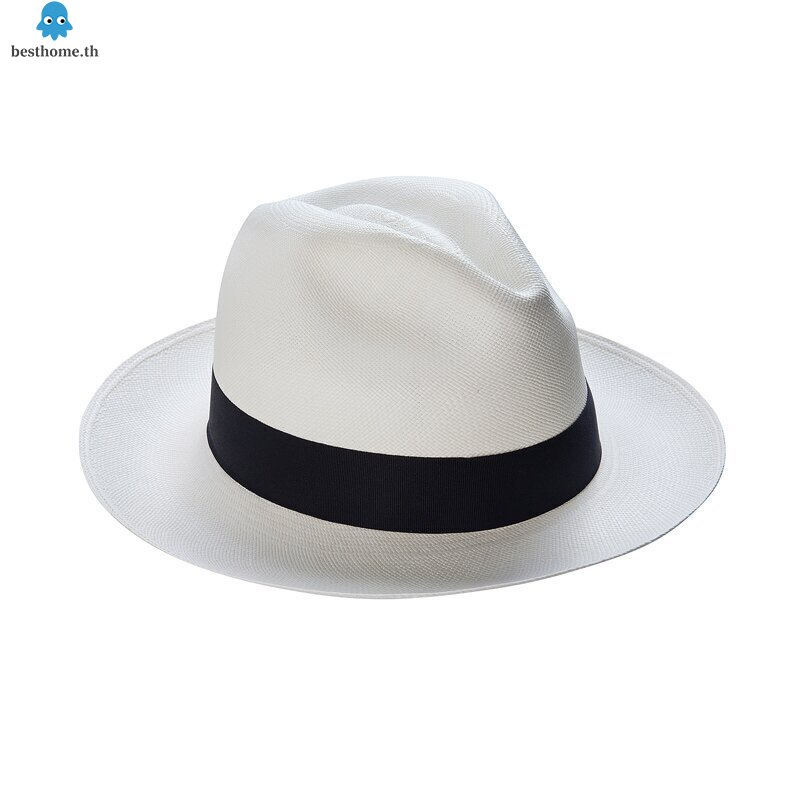 หมวก Fedora สีขาว สําหรับผู้หญิง ผู้ชาย หนึ่งขนาด เหมาะกับผู้ใหญ่ เด็กโต และวัยรุ่น