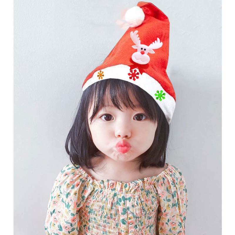 หมวก หมวกคริสต์มาส แซนตี้ ซานตาคลอส ของเด็ก ของผู้ใหญ่ x-mas พร้อมส่ง