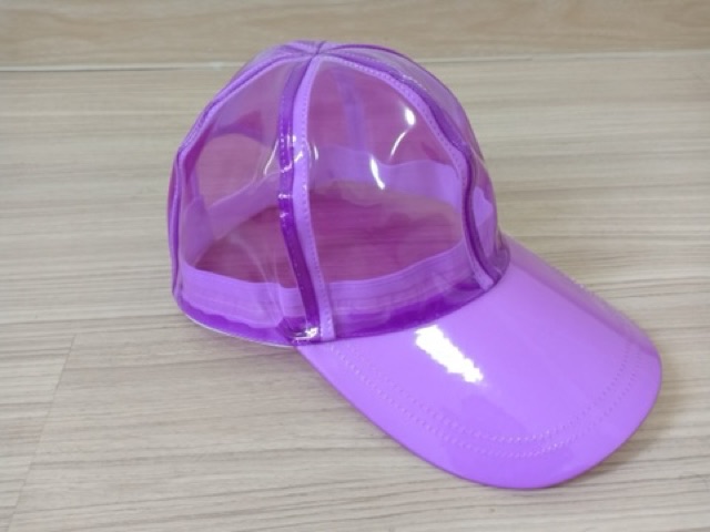 หมวกสงกรานต์(งานทรงสวยผ้าหนา) หมวกพลาสติกpvc  12สี  พร้อมส่ง