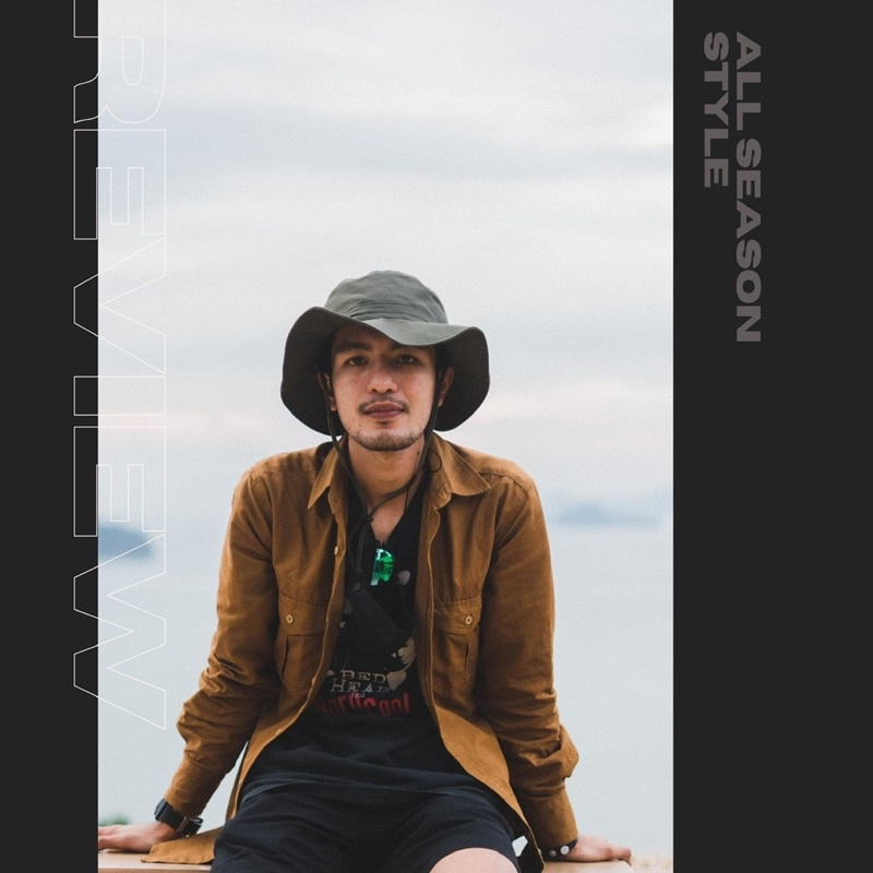 หมวกเดินป่า Hiking Hat  ปีกรอบ มีสายรัดคาง