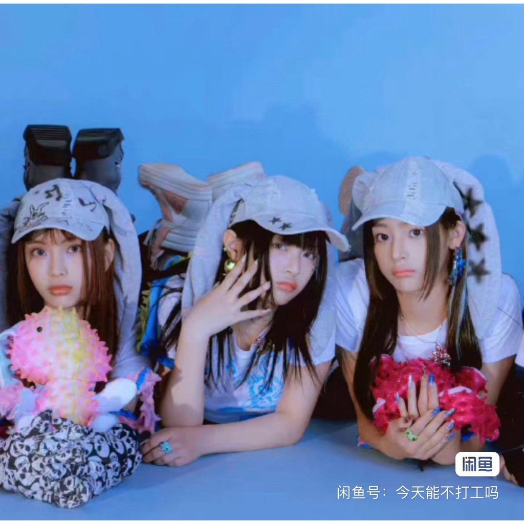หมวกเบสบอล ลาย Kpop OMG Newjeans Dance HANNI DANIELLE แต่งหูกระต่าย