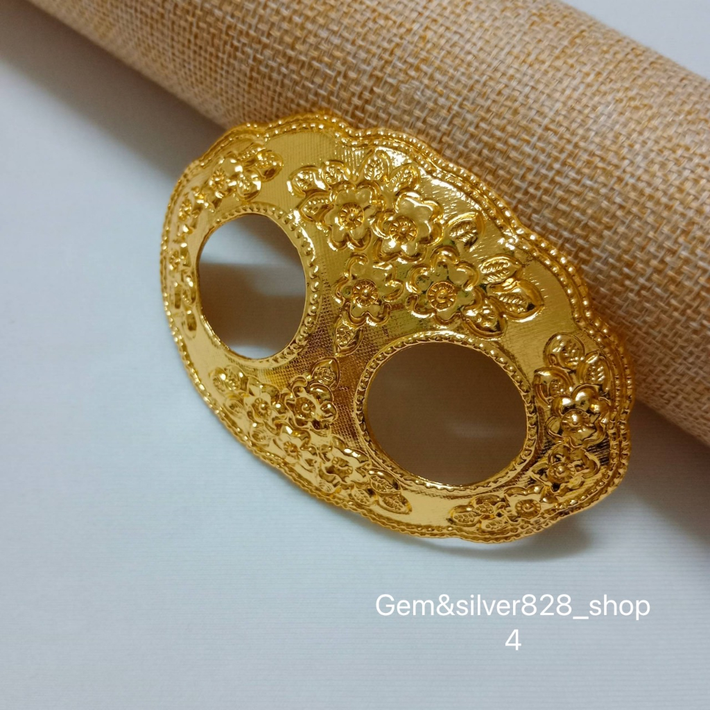 หัวหัดผ้าถุง สำหรับ รัดผ้า สีรมดำ/ทอง สินค้าพร้อมจัดส่งจากประเทศไทย