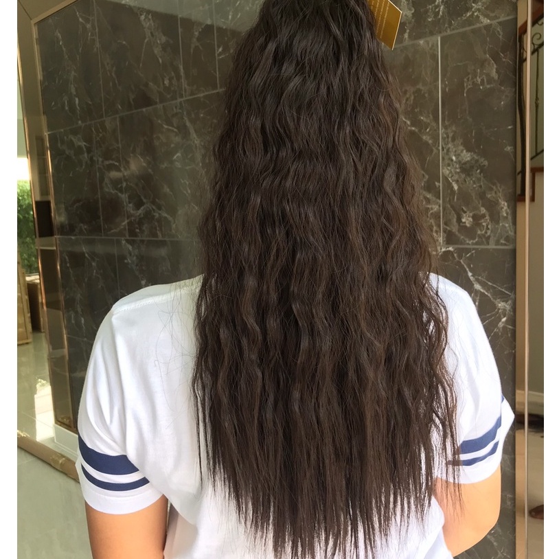 หางม้า  หางม้าผูกลอนม่าม่า ยาว50cm ใส่ดูดีง่ายมากสวยฟูทุกสีค่ะ สิน้ค้าพร้อมส่ง