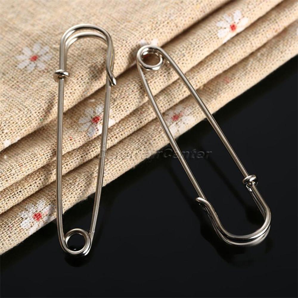 อุปกรณ์เสริม DIY เข็มกลัด สีเงิน 10 ชิ้น