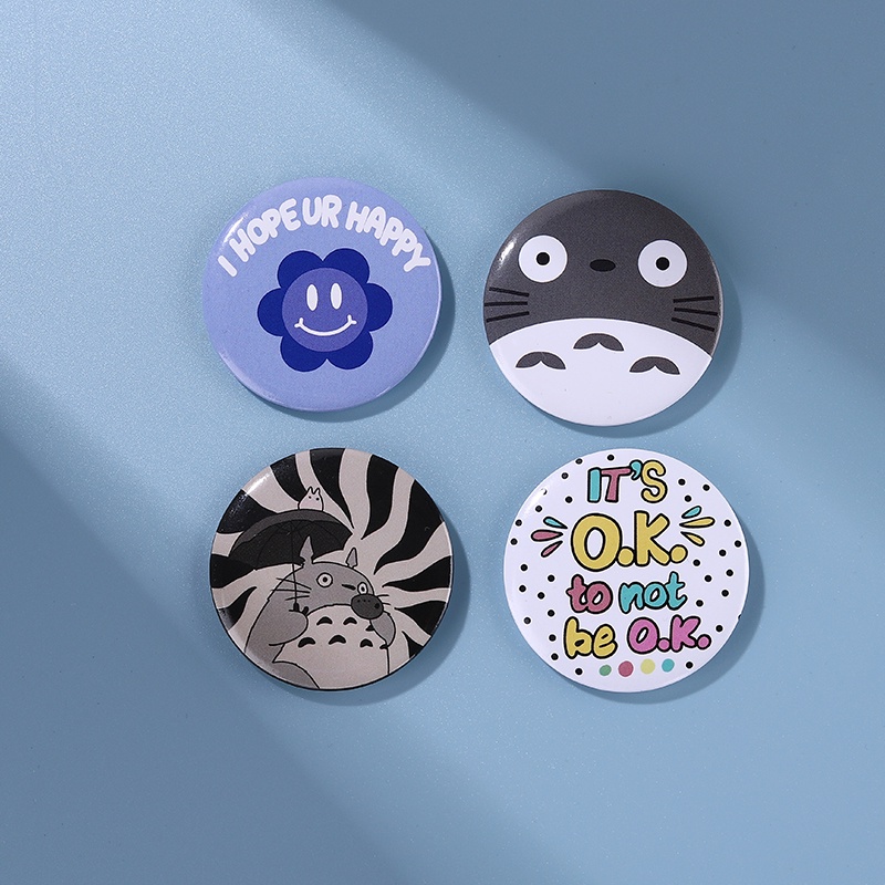 เข็มกลัด ลายการ์ตูน Totoro Hope To Be Happy Lapel Pin You