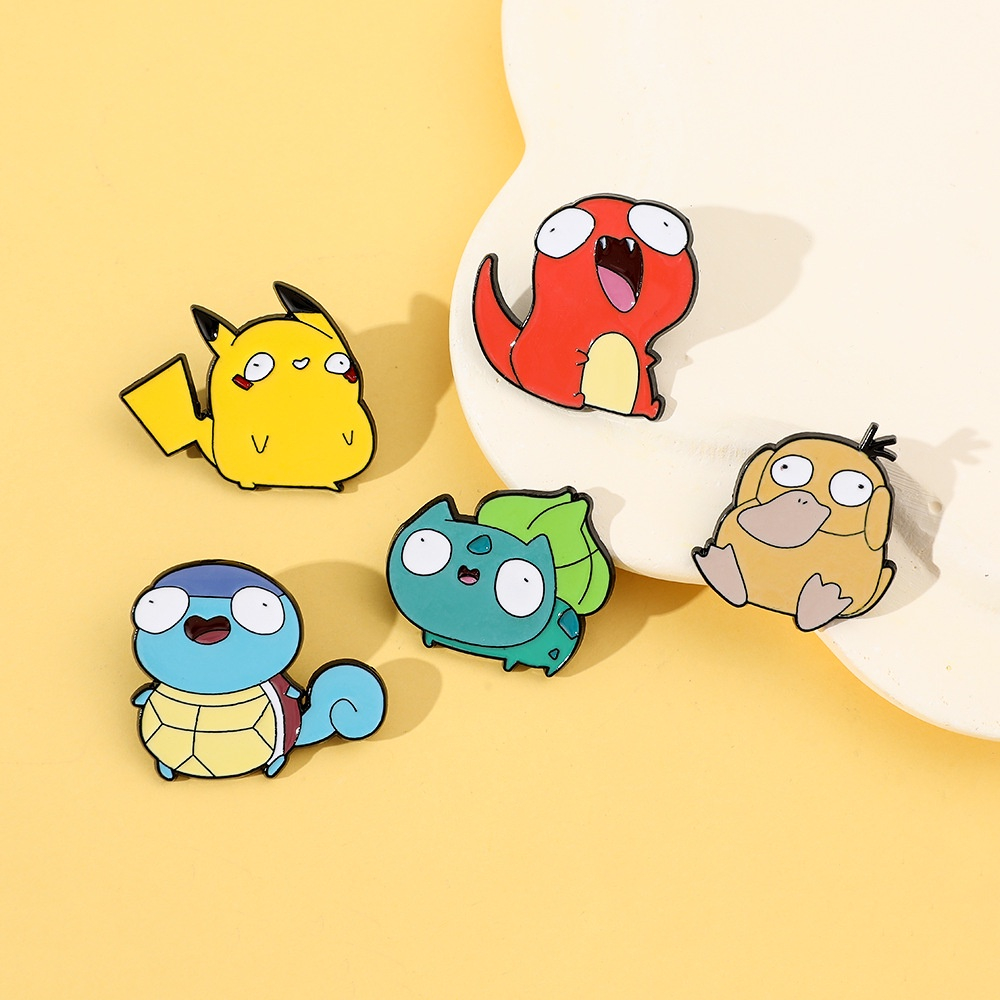 เข็มกลัดโปเกมอน ปิกาจู charizardcharmander การ์ตูนเข็ม ตกแต่งเด็ก pin ของขวัญของเล่น