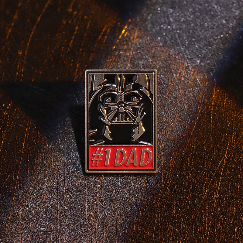 เข็มกลัดโลหะ รูป Star Wars Villain Spoof DAD สร้างสรรค์ อุปกรณ์เสริม สําหรับติดเสื้อผ้า