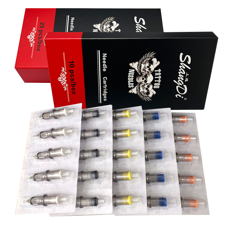 เข็มสักลาย เข็มปากกา 10ชิ้น อุปกรณ์สัก ฮ็อคเดินเส้น สัก 5RL/ 5RMเข็มสักลาย เข็มฮอค