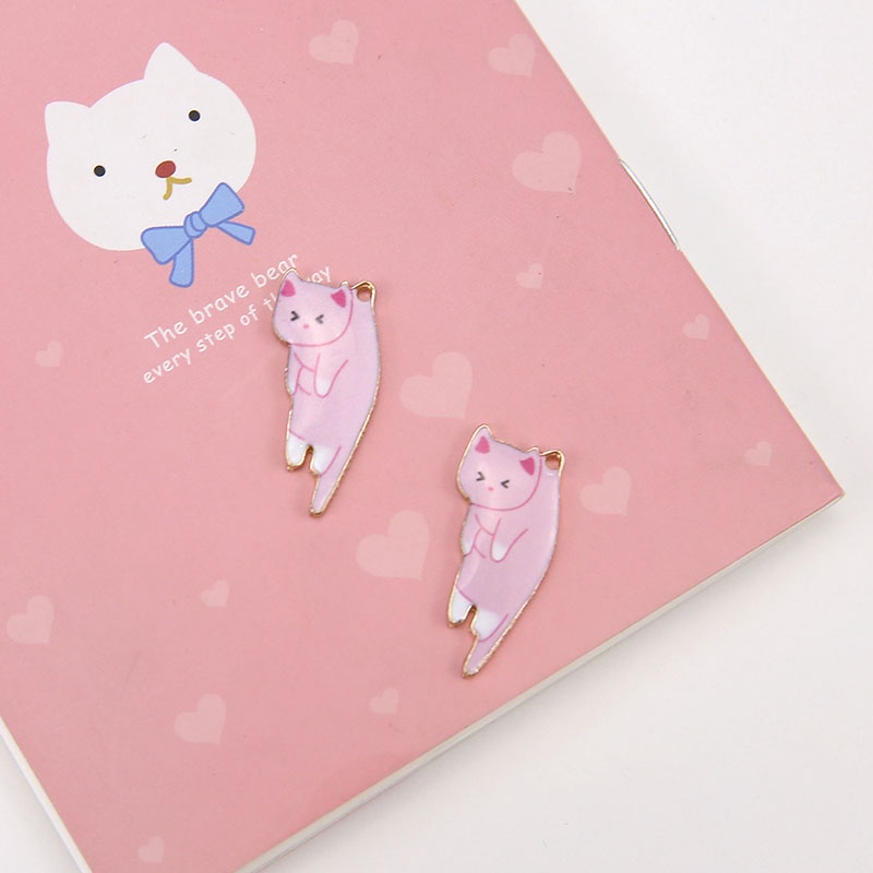เครื่องประดับ ต่างหู จี้รูปตัวตลกคิตตี้ แฮนด์เมด Diy