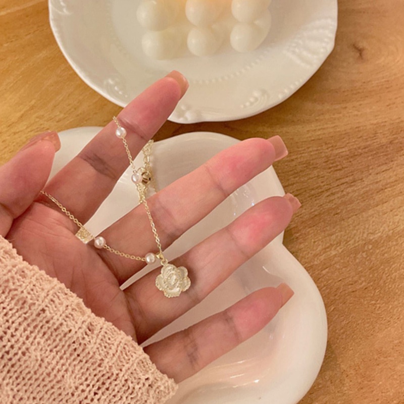 เครื่องประดับ สร้อยคอ สร้อยข้อมือ ประดับไข่มุก คุณภาพสูง แฟชั่นเกาหลี สําหรับผู้หญิง