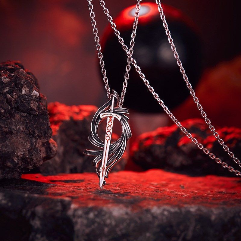 เครื่องประดับ สร้อยคอเงิน เกรด S925 จี้รูปการ์ตูนอนิเมะ Fate Stay Night Saber Alter สําหรับงานปาร์ตี้