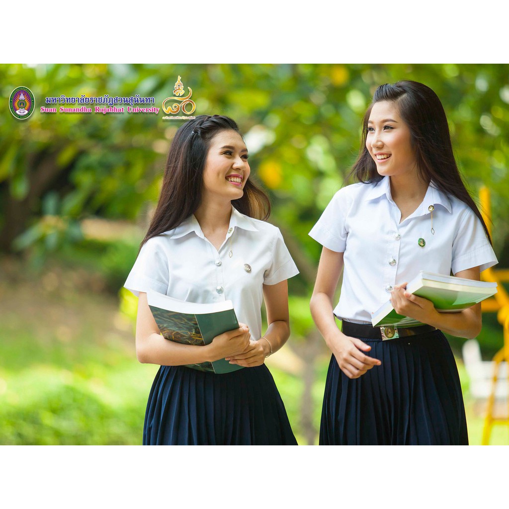 เครื่องหมายนักศึกษา สวนสุนันทา ปี1 (หญิง) กระดุม ติ้ง เข็ม หัวเข็มขัด