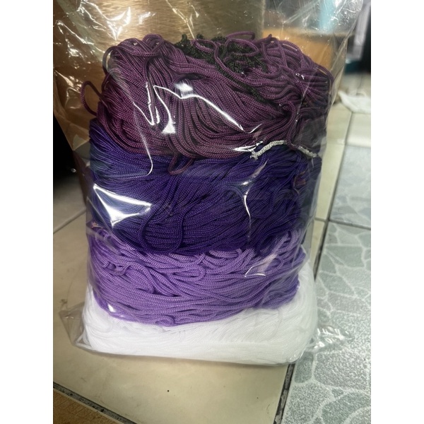 เชือกร่มสีพื้นคละะสี