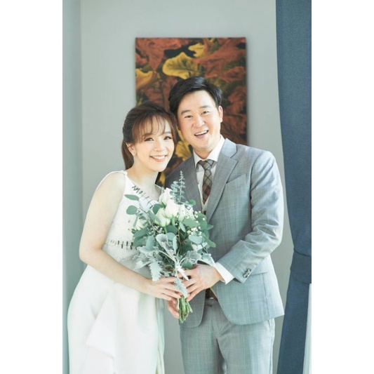 เซ็ทเนคไทผ้าวูลน้ำตาลลายตาราง + ผ้าเช็ดหน้าสูท-Wool Necktie+ pocket square set