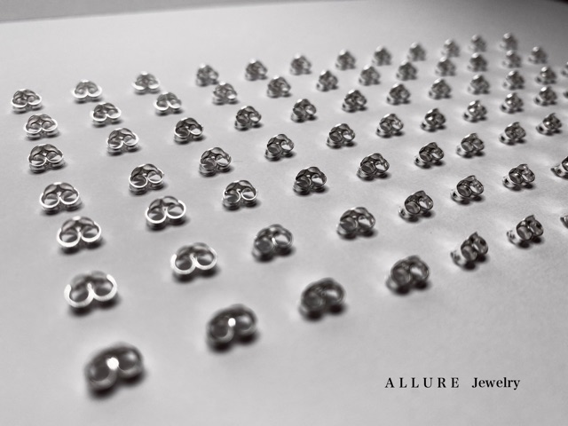 แป้นต่างหู เงินแท้ 925 ตอก925 ราคา 8 บาท/คู่ Allure Jewelry