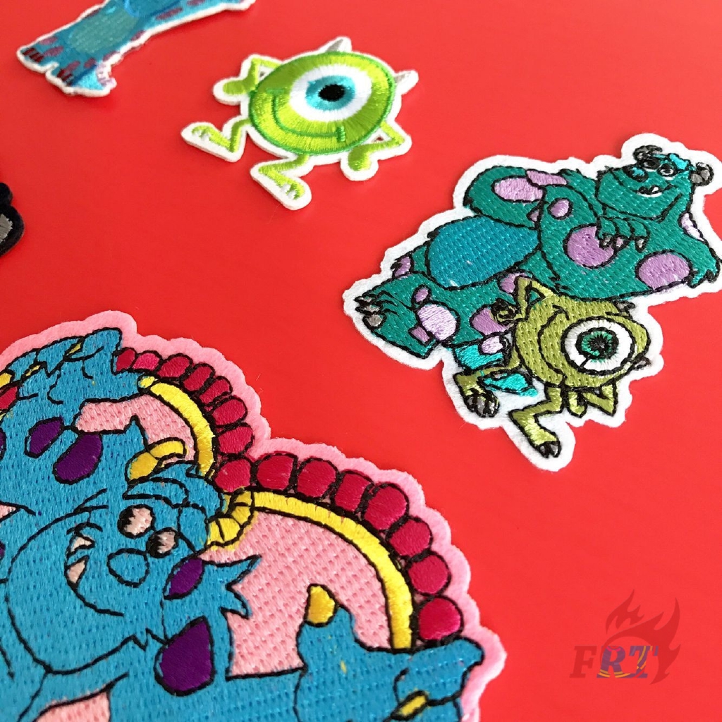 แผ่นป้ายการ์ตูน ลาย Disney: Monsters, Inc. - Series 03 สำหรับติดตกแต่งเสื้อผ้า